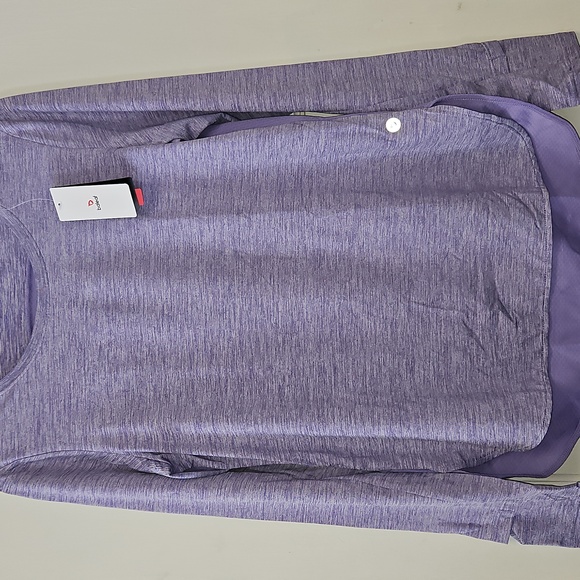 Activewear Women's Purple Long Sleeve Athletic Shirts NWTS - Picture 2 of 6